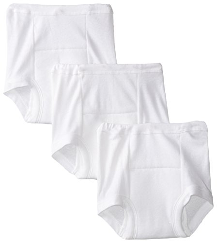 Grow By Gerber Womens Unisex Infant Toddler 3 Pack Potty Training Pants Underwear ,White - 18 Months One Size