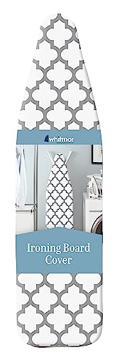 Whitmor Deluxe Ironing Board Cover and Pad (Ironing board not included) - Medallion Grey