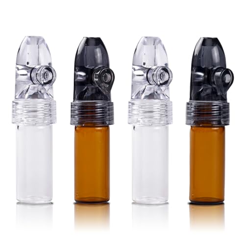 ANCKSNM Portable Glass Ieak-proof Decorative Bottle (4 Pack)