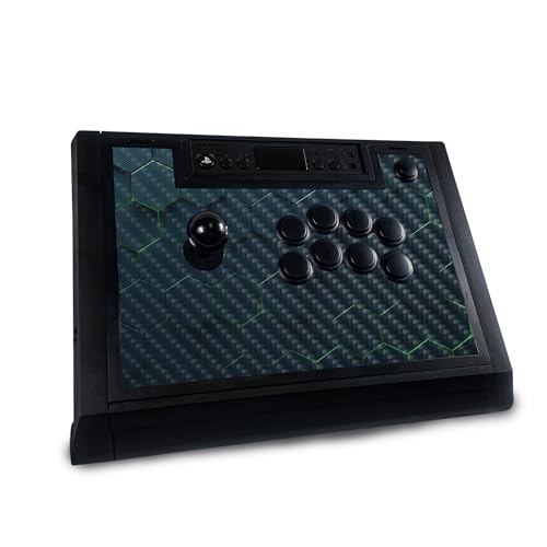 Carbon Fiber Gaming Skin Compatible with Hori Fighting Stick Alpha (PS5, PS4, PC) - Acid Hex - Premium 3M Vinyl Protective Wrap Decal Cover - Easy to Apply | Crafted in The USA by MightySkins