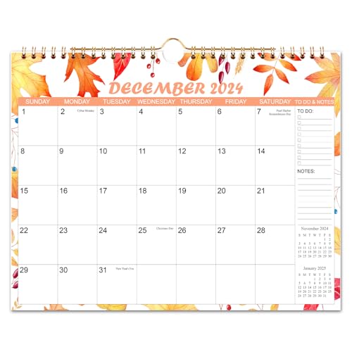 2024-2025 Calendar - Wall Calendar from Apr 2024 to Jun 2025, 15 Monthly Calendar with Seasonal Designs for Planning and Organizing for Home or Office, 11.5 x 14.5 In Calendar 2024-2025