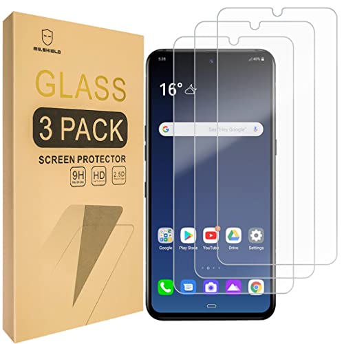 Mr.Shield [3-Pack] Designed For LG V60 ThinQ/LG V60 ThinQ 5G / LG V60 ThinQ 5G UW [Tempered Glass] [Japan Glass with 9H Hardness] Screen Protector with Lifetime Replacement