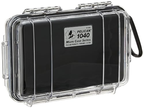 Pelican 1040 Micro Case, For iPhone 4, Water Resistant (Black/Clear), Model:1040-025-100