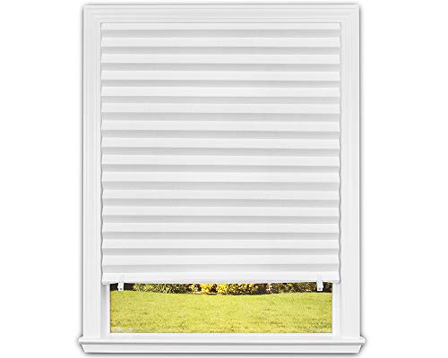 Redi Shade No Tools Original Light Filtering Pleated Paper Shade White, 36 in x 72 in, 6-pack