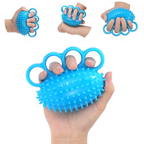 Hand Exercise Ball Finger Therapy Ball - Grip Strengthening, Improve Flexibility, Squeeze Stress Relief Balls, Resistance Strength Trainer for Hand