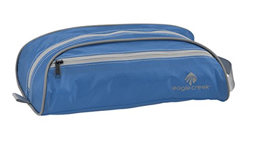 eagle creek Pack-It Specter Quick Trip Travel Toiletry Bag - Compact and Durable Organizer with Easy Open Full Zip Opening and Grab Handle for Hanging, Brilliant Blue - One Size