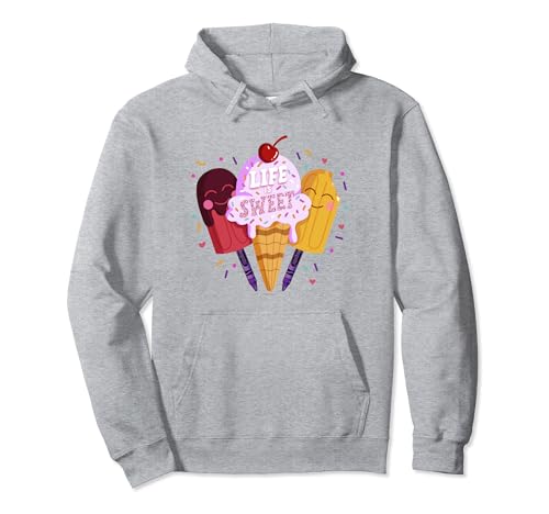 Crayola Life Is Sweet Ice Cream & Popsicles With Sprinkles Pullover Hoodie