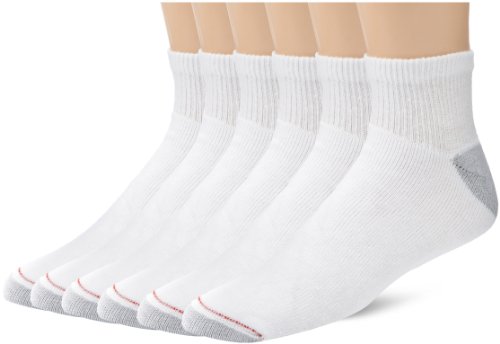 Hanes Ultimate Men's 6-Pack Big & Tall Ankle Socks, White, 6-Pack