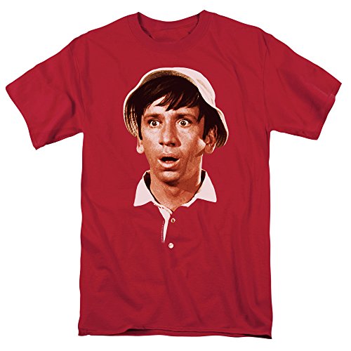 Gilligan's Island TV Show Gilligan Surprised Face T Shirt and Stickers (X-Large)