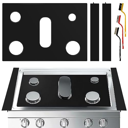 Stove Cover Gas Stove Top Burner Covers Protectors for Samsung Gas Range Stove Mat Protector Reusable,Oven Liners Mat Gas Range Protectors Covers,Non-Stick Washable Keep Stove Clean Stove Guard