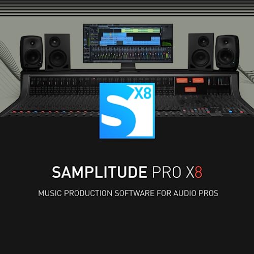 SAMPLITUDE Pro X8 - The Master of Pro Audio | Recording, Editing, Mixing & Mastering | Audio Software | Music Program | for Windows 10/11 PC [PC Online code]