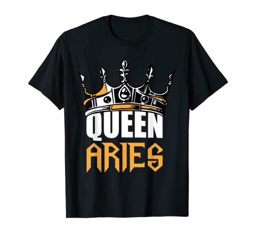 Birthday Gifts - Queen Aries Zodiac T-Shirt