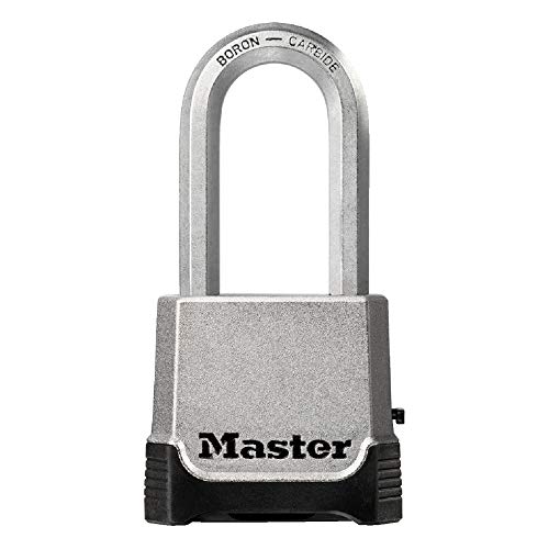Master Lock Outdoor Combination Lock, Heavy Duty Weatherproof Padlock, Resettable Combination Lock for Outdoor Use, Silver, M176XDLH
