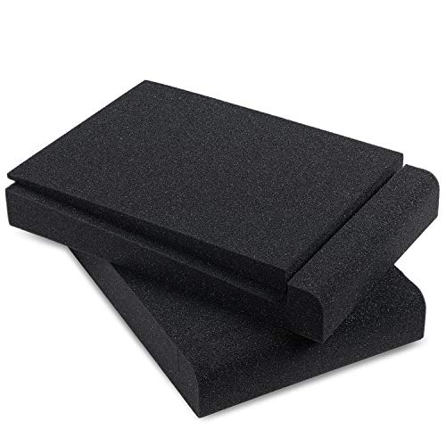 Sound Addicted - Studio Monitor Isolation Pads for 5 Inch Monitors, Pair of Two High Density Acoustic Foam which Fits most Speaker Stands | SMPad 5