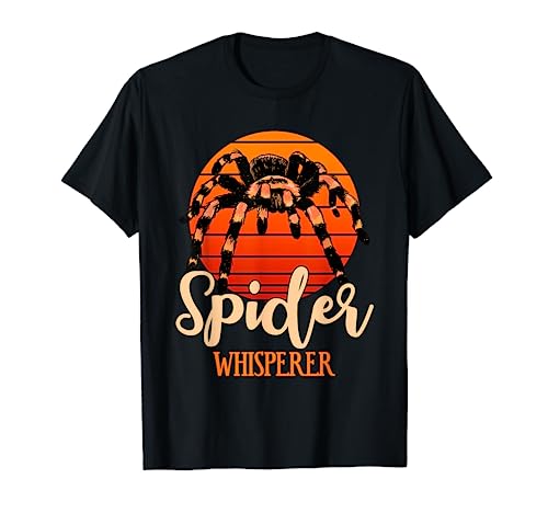 Tarantula Retro Sunset Arachnid Hairy Spiders Entomologist T-Shirt