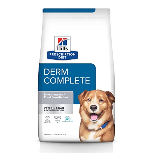 Hill's Prescription Diet Derm Complete Skin & Food Sensitivities Dry Dog Food, Veterinary Diet, 6.5 lb. Bag