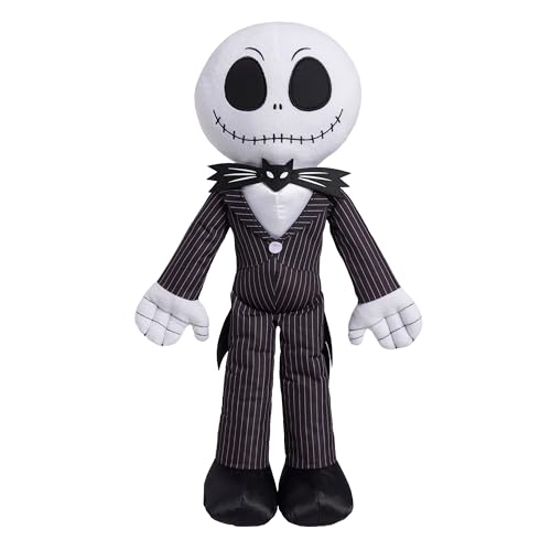 Just Play Disney Tim Burton's The Nightmare Before Christmas 19.5-inch Large Plush Jack Skellington, Kids Toys for Ages 3 Up