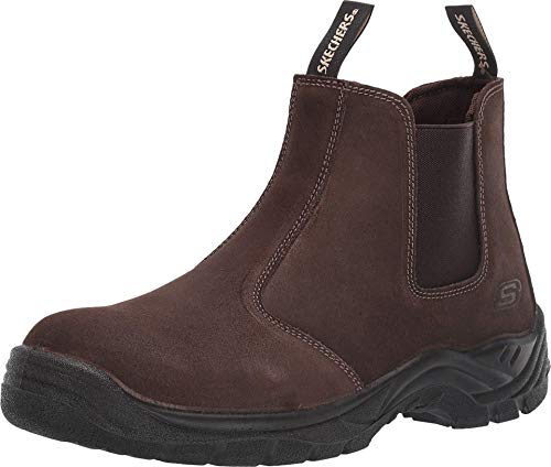 Skechers Men's Chelsea Boot Construction Shoe, Brown, 10