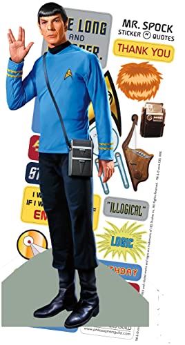 Star Trek Spock Quotable Notable - Greeting Card and Sticker Sheet - Envelope Included