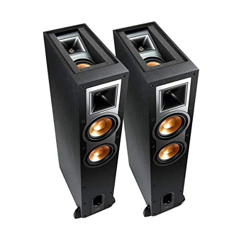 Klipsch Reference R-26FA Floorstanding Speaker, Black, Pair