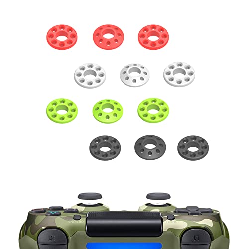 12pcs Precision Rings for PS5, PS4, Xbox Controller Rings Aim Assist Accessories for PS5, PS4, Xbox Series X/S, Xbox One X/S, Xbox 360, Switch Pro Joystick Thumbstick