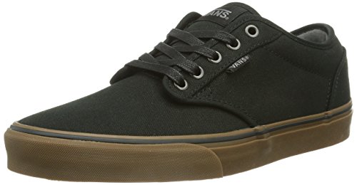 Vans Men's Low-Top, Black 12 Oz Canvas Black Gum, 10.5