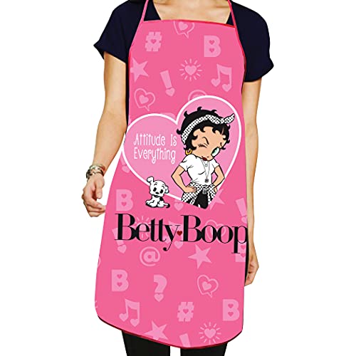 Midsouth Products Betty Boop Attitude is Everything Pink Apron,Multicolored,One Size