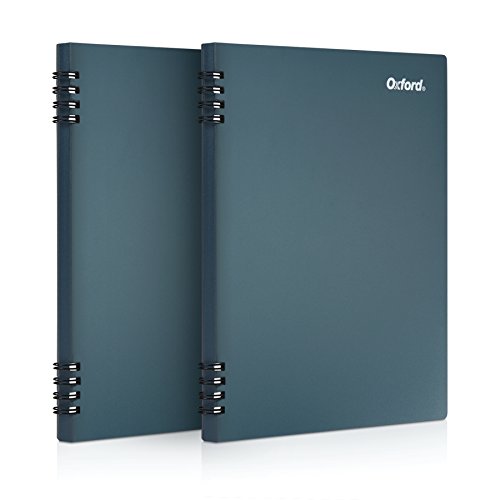 Oxford Stone Paper Notebook, 5-1/2' x 8-1/2', Blue Cover, 60 Sheets, 2 Pack (161641)