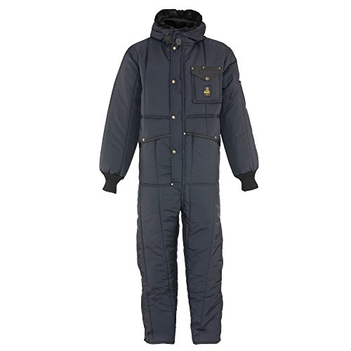 RefrigiWear Iron-Tuff Insulated Coveralls with Hood, -50 F Comfort Rating, (Navy), (X-Large)