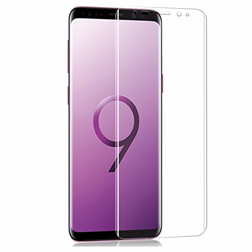 (4-Pack) Galaxy S9 Plus Screen Protector,CaseHQ 3D Curved Full Screen Coverage Clear HD Anti-Bubble Film Galaxy S9 Plus Screen Protector for Samsung Galaxy S9 Plus 2018 Released,not Glass