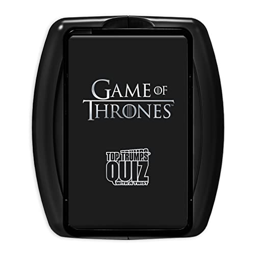 Game of Thrones Top Trumps Quiz Game; Entertaining Trivia About Your Favorite Westeros Characters The Starks, Lannisters, Baratheons, and More | Fun for Ages 18 & up