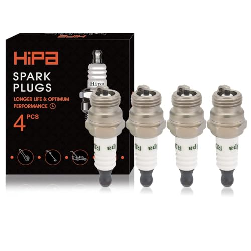 Hipa 794-00055A Spark Plug Replaces MTD 794 00055A 753-06847 753-06193 794-00050 Champion RDJ7J Spark Plug (4 Pack)