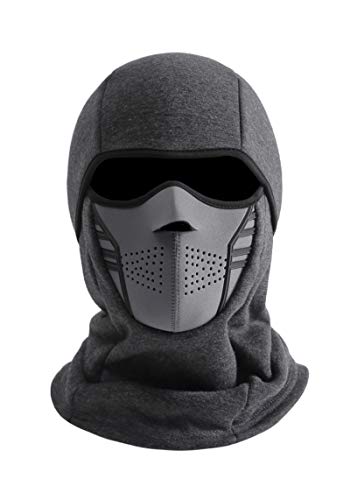 IRELIA Winter Windproof Fleece Ski Mask Balaclava Headwear Motorcycle Thermal Face Mask Bandanas Gray