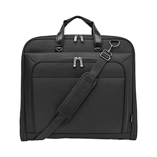 Amazon Basics Carry-On Garment Bag for Travel and Business Trips with Shoulder Strap - Black