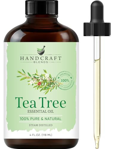 Handcraft Blends Tea Tree Essential Oil - Huge 4 Fl Oz - 100% Pure and Natural - Premium Grade with Glass Dropper