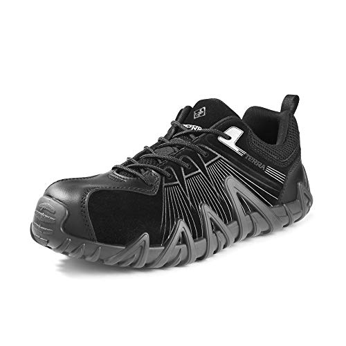 Terra mens Spider X Industrial Shoe, Black Gray, 10 Wide US