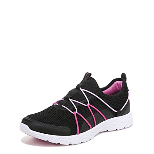 Vionic Women's Brisk Jada Active Sneaker- Supportive Walking Sneakers That Includes an Orthotic Insole and Cushioned Outsole for Arch Support, Medium and Wide Widths, Black Viola 8 Medium