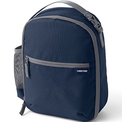Lands' End Kids' Soft Sided Lunch Box Classic Navy
