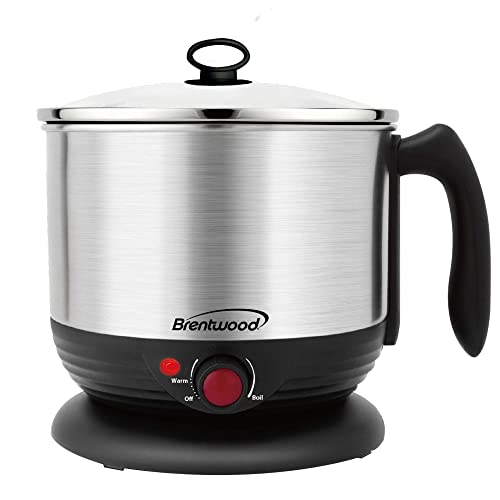 Brentwood HP-3013BK Electric hot Pot, standard, Black