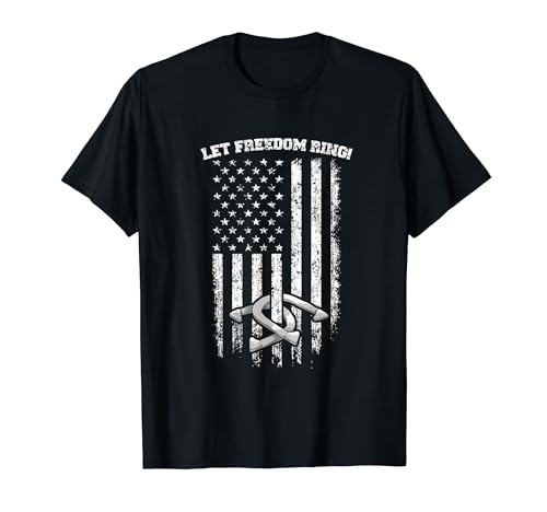 Horseshoes Pitching Patriotic Distressed American Flag Gift T-Shirt