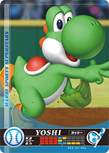 Nintendo Mario Sports Superstars Amiibo Card Baseball Yoshi for Nintendo Switch, Wii U, and 3DS