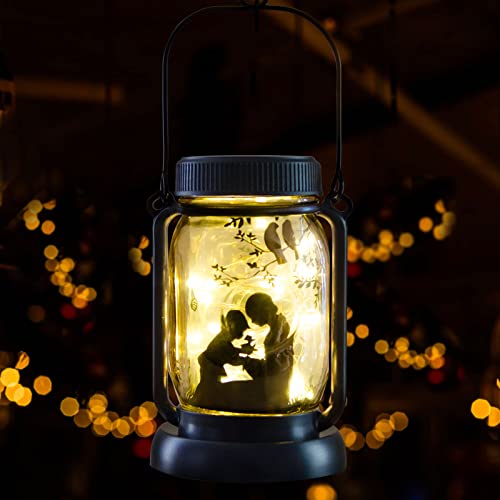 Mother Gift, Solar Light, Garden Ornaments for Outside, jar Bottle Light, Gift for mom, Gift for mom Birthday, Gift for mom from Daughter