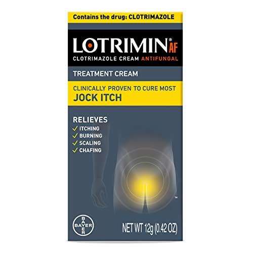 Lotrimin AF Jock Itch Antifungal, Jock Itch, and Athlete's Foot Cream, 0.42 Ounce (Pack of 1) (Packaging May Vary)