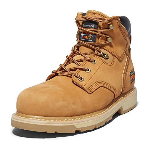 Timberland PRO mens Pit 6 Inch Steel Safety Toe Industrial Work Boot, Wheat, 9.5 US