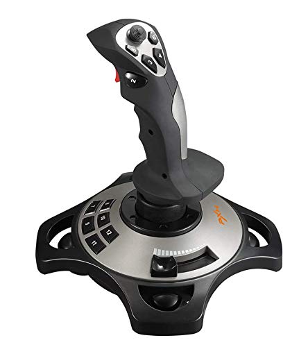 PXN Flight simulator controls 2113 pc flight joystick controls with Vibration Function and Throttle Controls Wired Flight Stick for PC Windows XP/VISTA/7/8/10/Computer/Laptop(PC only)