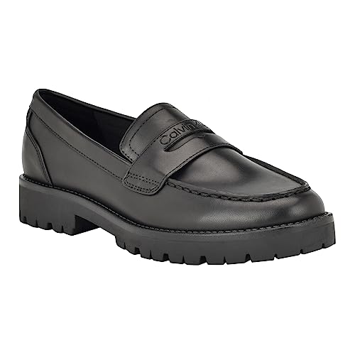 Calvin Klein Women's FRENZA Loafer, Black 001, 9