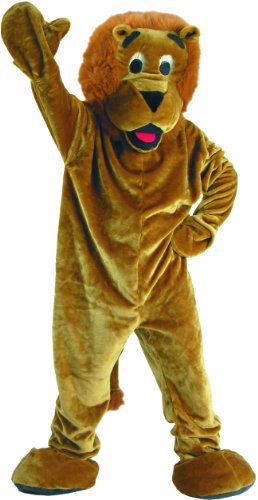 Dress Up America Lion Mascot Costume for Adults and Teens - Plush Lion Costume Set