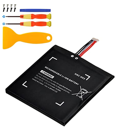 Uwayor HAC-003 Battery Compatible for Switch 2017 Game Console, 3.7V 4310mAh High Capacity Battery