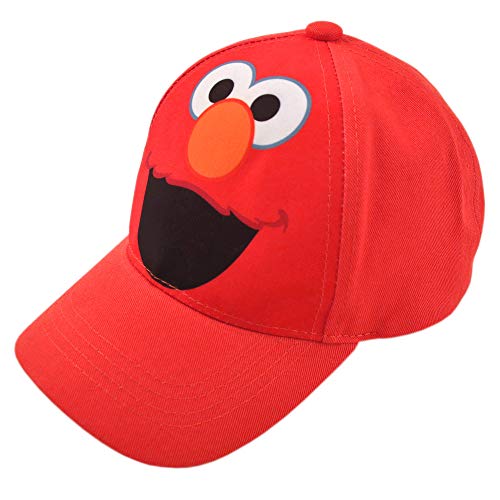 Sesame Street Toddler Boys' Elmo Cotton Baseball Cap, Light Red, Age 2-4