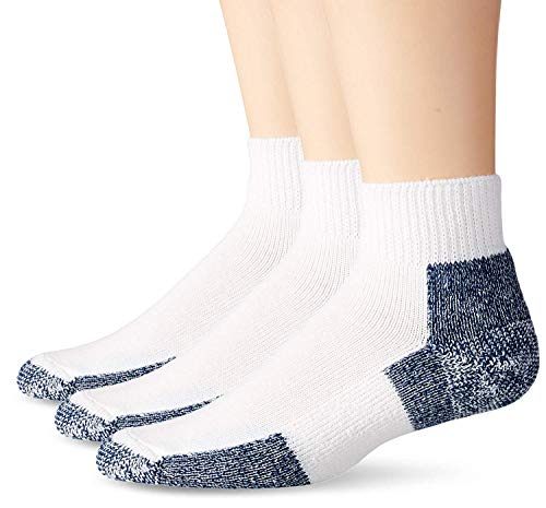 Thorlos Unisex-Adult JMX Maximum Cushion Ankle Running Socks, White (3 Pack), Large